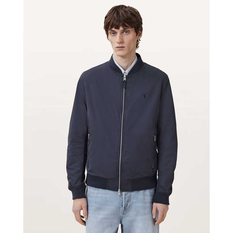 AllSaints Bassett Ramskull Bomber Jacket image number 3